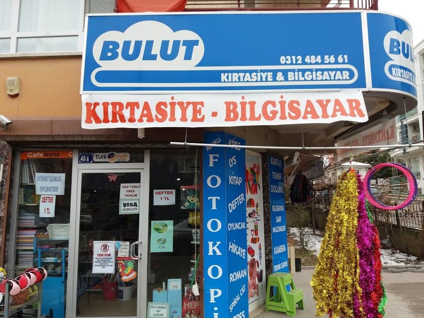 Bulut Bilgisayar Kırtasiye dükkân görünümü