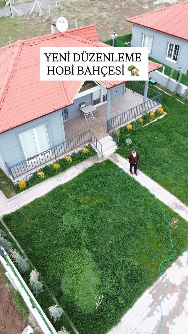 Yeni düzenlenen hobi bahçesi ve bahçe alanı