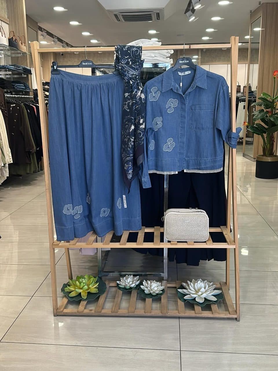 Denim ve günlük giyim kombini