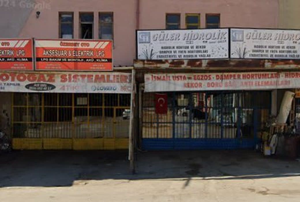 Güler Hidrolik dükkân tabelası ve cephesi (Google Street View)