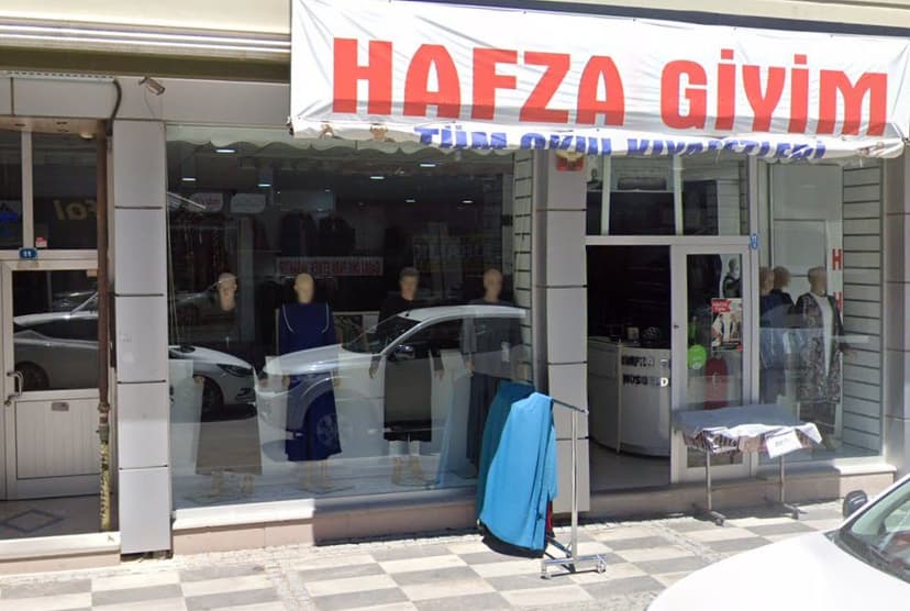 Hafza Giyim mağaza cephesi (Google Street View)