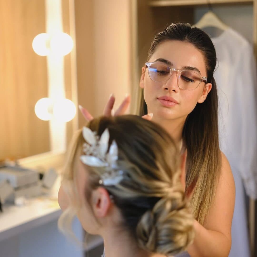 Gelin saçı şekillendirme — Bahar Akdeniz Hair Stylist (Instagram)