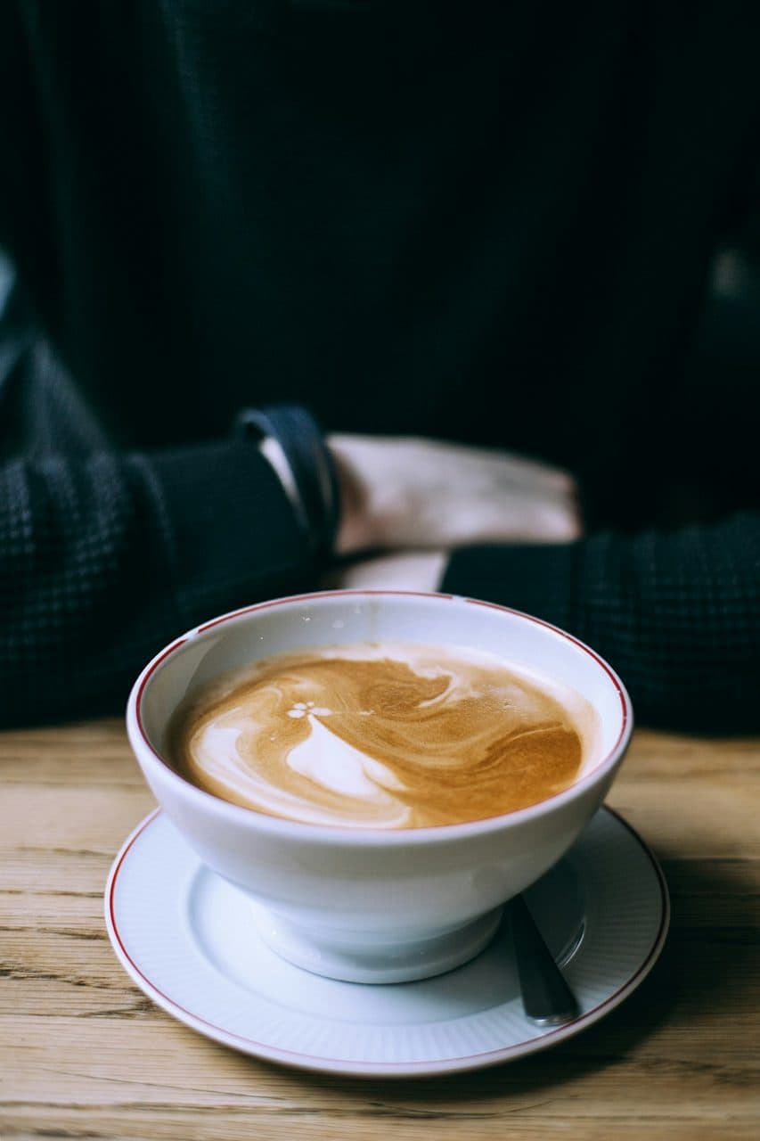 Latte art yakın çekim (temsili görsel)
