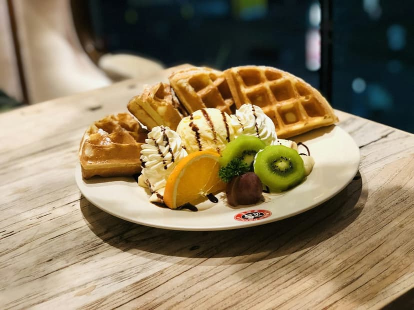 Meyveli waffle (temsili görsel)