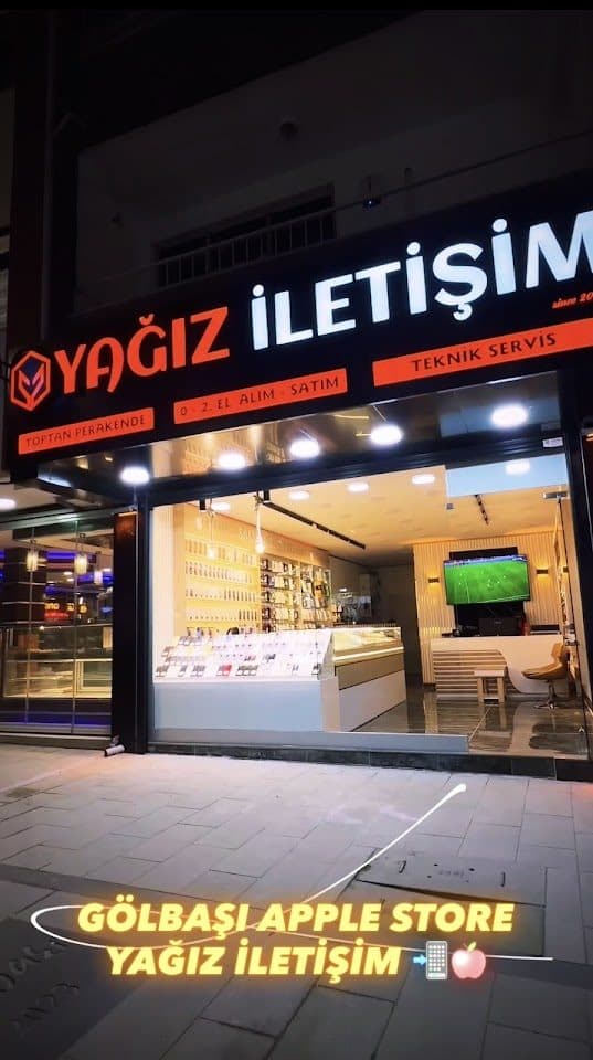 Yağız İletişim dükkân cephesi ve tabelası — Gölbaşı