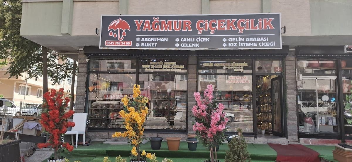 Yağmur Çiçekçilik dükkân görünümü