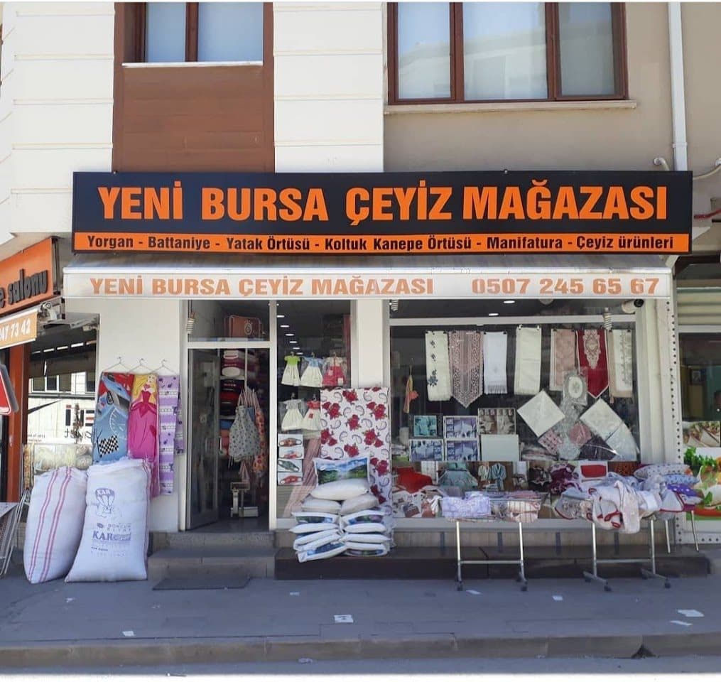 Yeni Bursa Çeyiz Mağazası dükkân görünümü